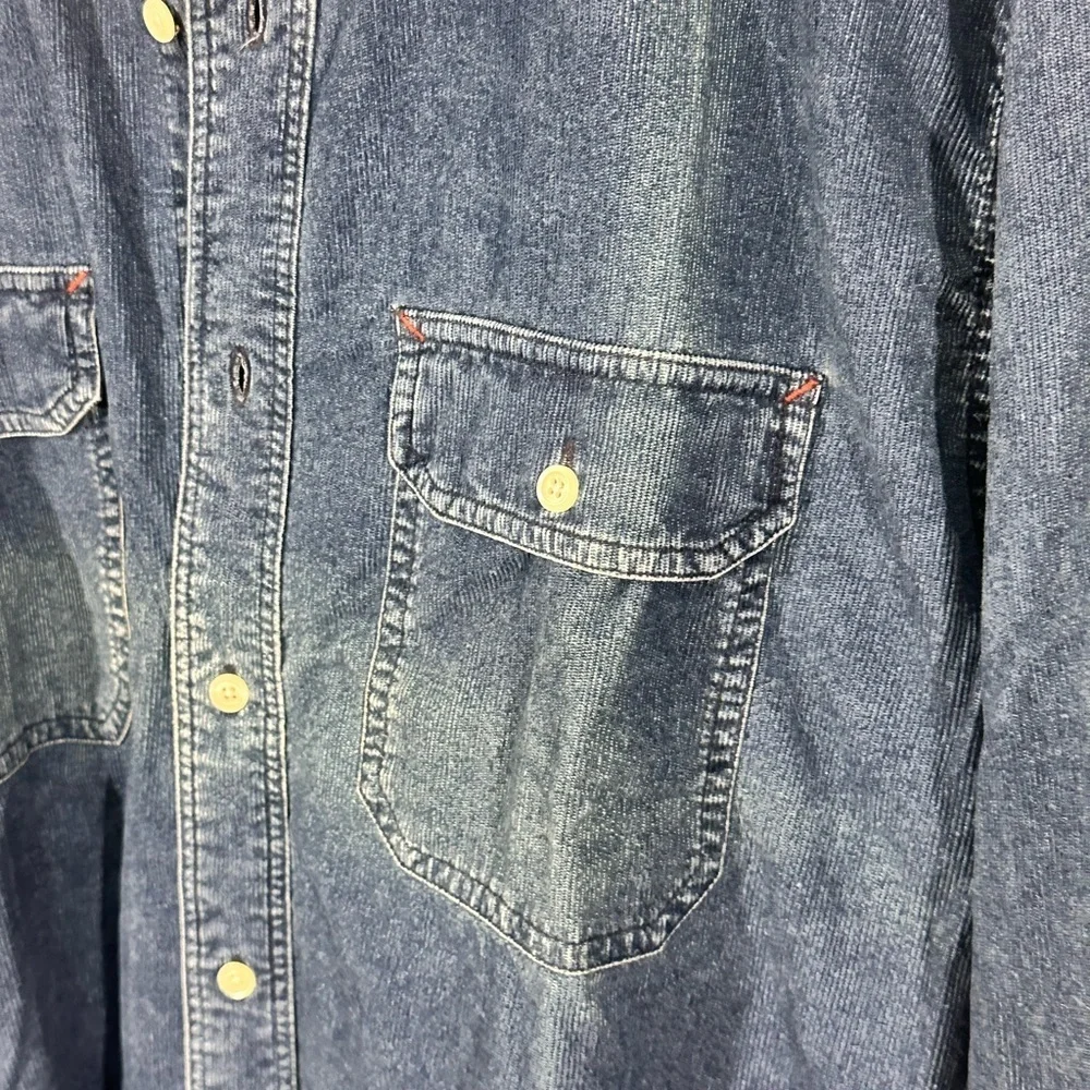 NWT Hong Kong Banana Republic Vintage Denim Button-Up Shirt Made in Medium